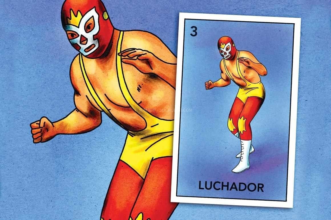 Procreate美式插画水彩墨水笔刷